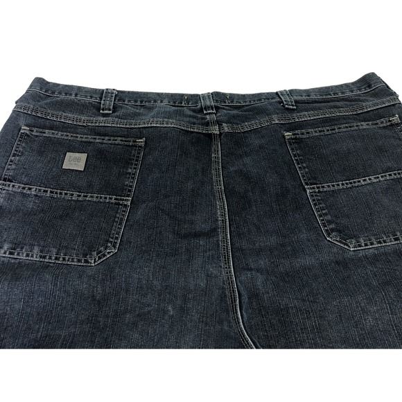 Lee Dungarees Mens Carpenter Jeans 54x32 Blue Denim Workwear Utility Hammer Loop - Picture 9 of 11